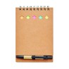 Libreta reciclada con bolígrafo y notas adhesivas Multibook