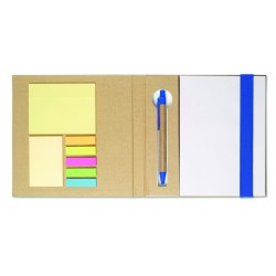 Set de papelería con libreta reciclada Quincy