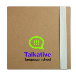 Set de papelería con libreta reciclada Quincy