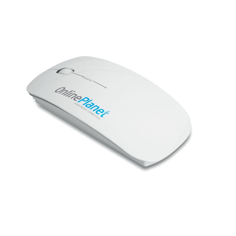 Ratón inalámbrico de ABS reciclado Curvy