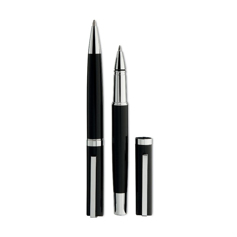 Set de bolígrafo y roller en estuche Cecil