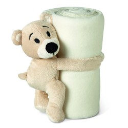 Manta polar infantil con osito Manta