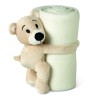 Manta polar infantil con osito Manta