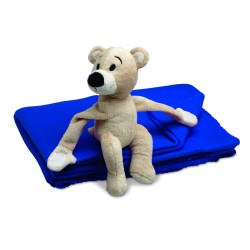 Manta polar infantil con osito Manta