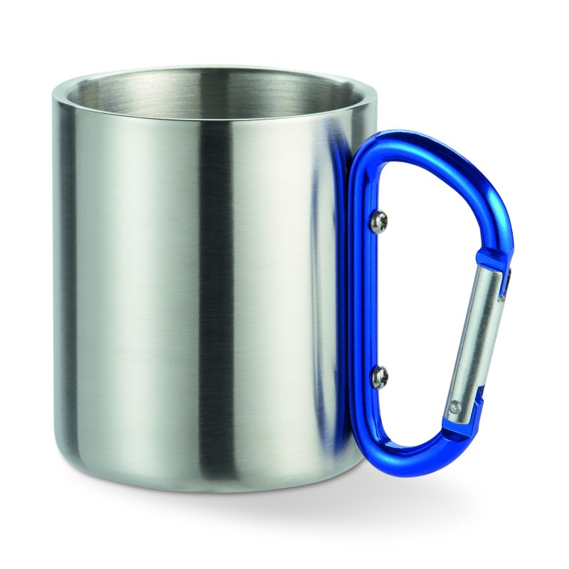 Taza de acero inoxidable con asa mosquetón Trumbo 220 ml
