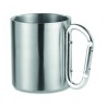 Taza de acero inoxidable con asa mosquetón Trumbo 220 ml