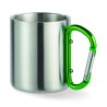 Taza de acero inoxidable con asa mosquetón Trumbo 220 ml