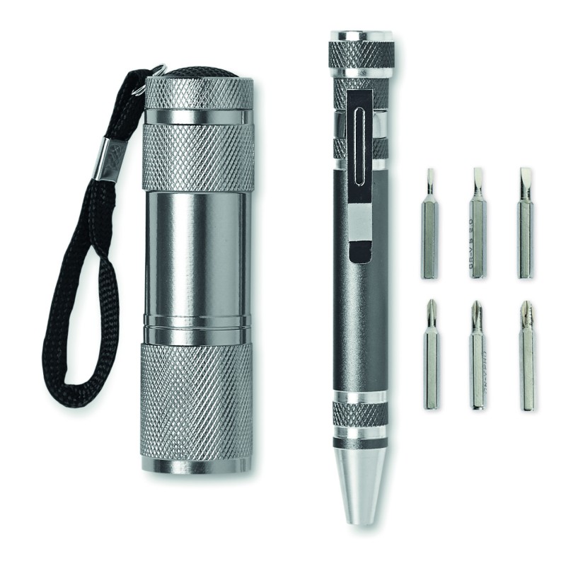 Set de linterna y bolígrafo multiherramienta Combitool