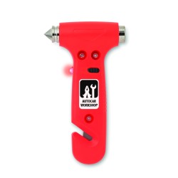 Martillo de emergencia con linterna Resq