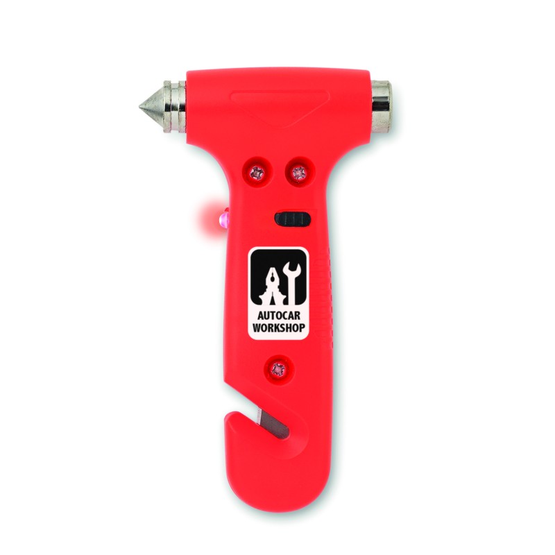 Martillo de emergencia con linterna Resq