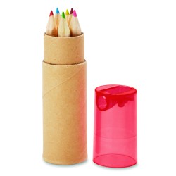 Set de 6 lápices de colores en tubo Petit Lambut