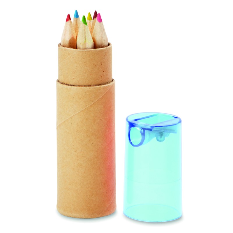 Set de 6 lápices de colores en tubo Petit Lambut