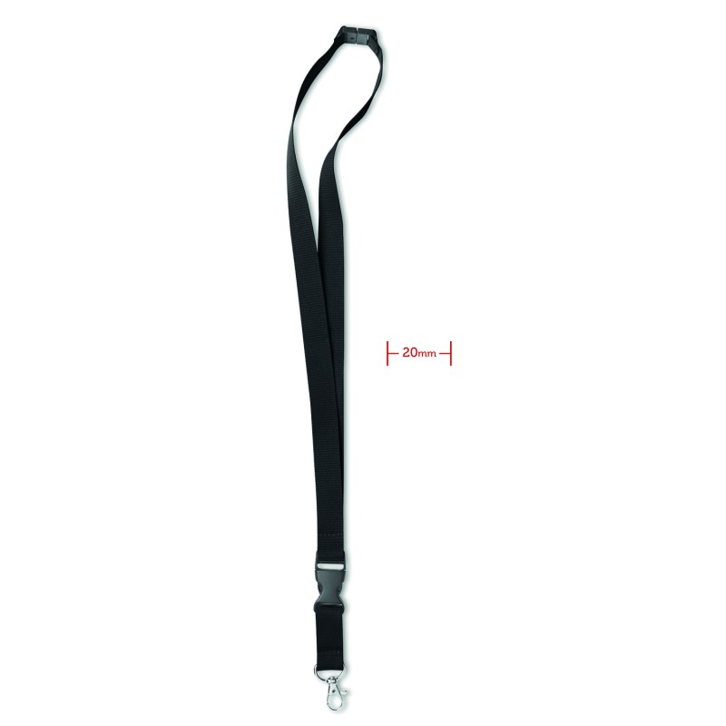 Lanyard con mosquetón Lany 20 mm