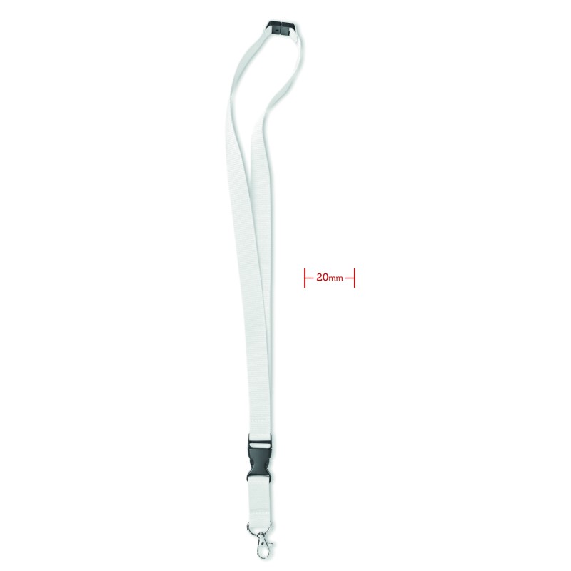 Lanyard con mosquetón Lany 20 mm