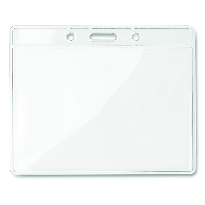 Identificador transparente Badgy 10x8 cm