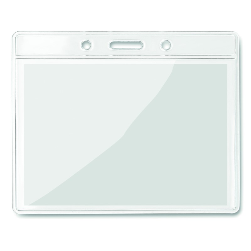 Identificador transparente Badgy 10x8 cm
