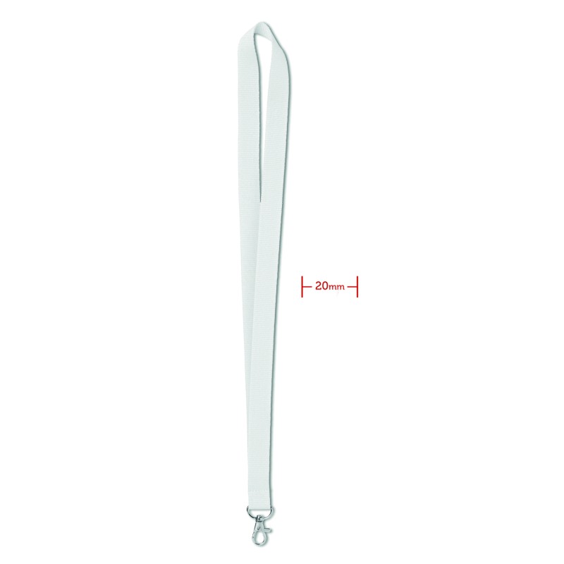 Lanyard con gancho de metal Simple Lany 20 mm