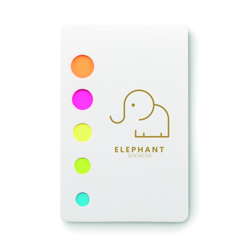 Notas adhesivas de 5 colores Memosticky
