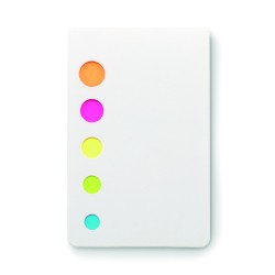 Notas adhesivas de 5 colores Memosticky