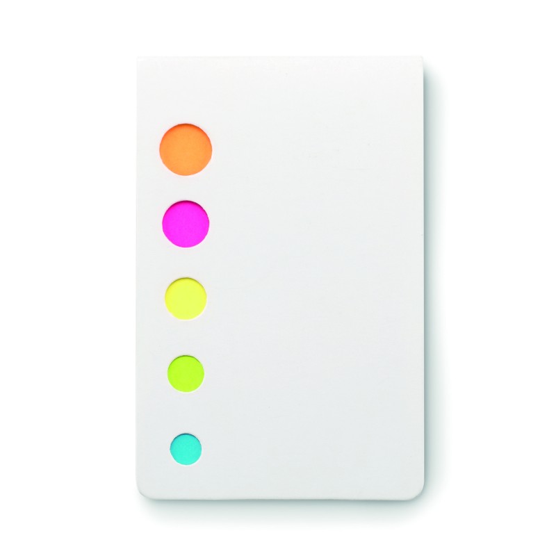 Notas adhesivas de 5 colores Memosticky