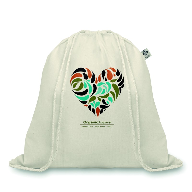 Mochila de cuerdas de algodón orgánico Organic Hundred