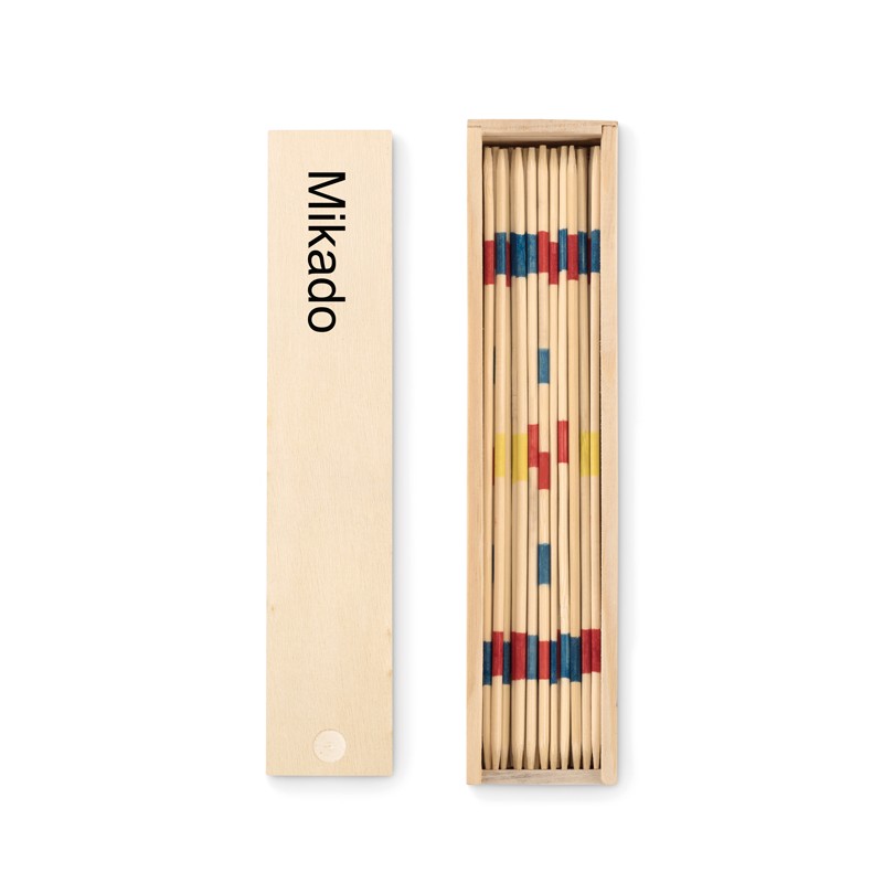 Mikado en caja de madera Mini Mikado