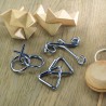 Set de 3 rompecabezas de metal Threenats