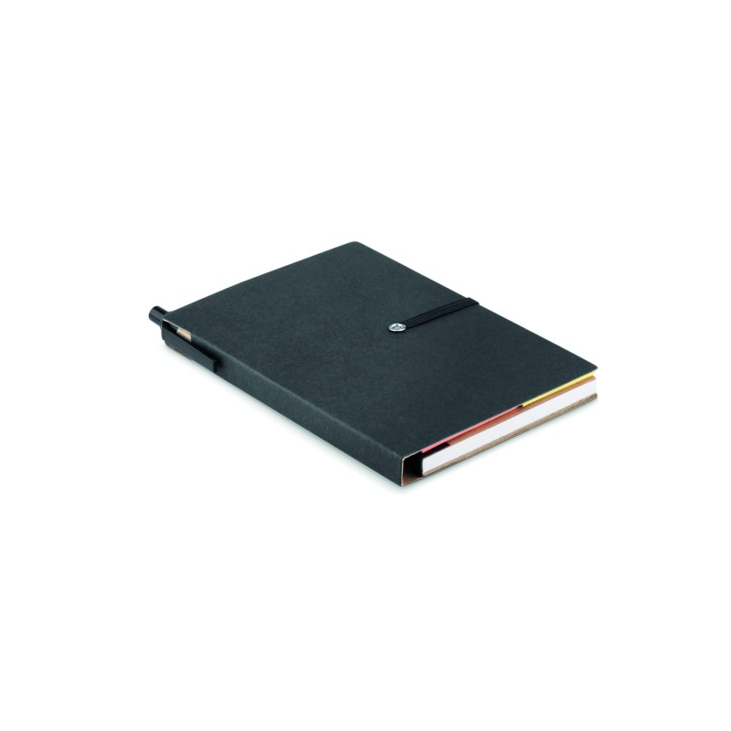 Libreta de papel reciclado con bolígrafo Reconote