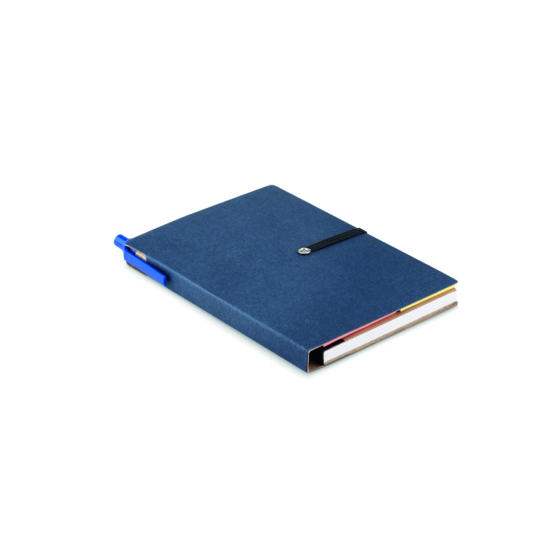 Libreta de papel reciclado con bolígrafo Reconote