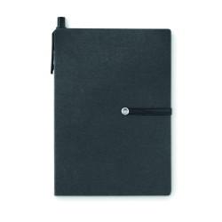 Libreta de papel reciclado con bolígrafo Reconote
