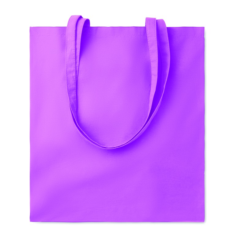 Bolsa de algodón de color con asas largas Cottonel Colour +