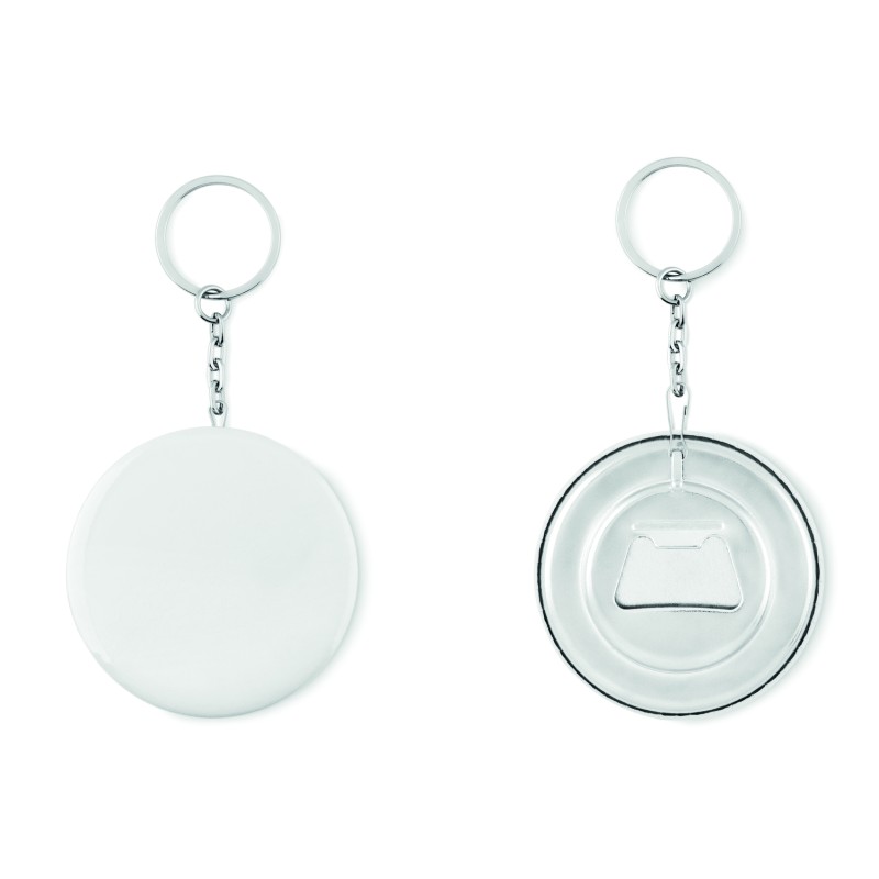 Chapa llavero con abridor Pin Flask