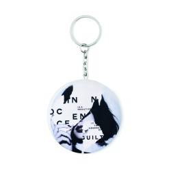 Chapa llavero con abridor Pin Flask