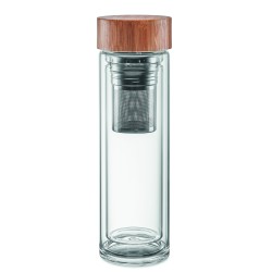 Botella de cristal con...