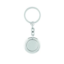 Llavero redondo con ficha Flat Ring