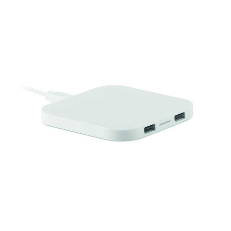 Base de carga inalámbrica 15W con hub USB Unipad