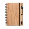 Libreta de bambú con bolígrafo Bambloc