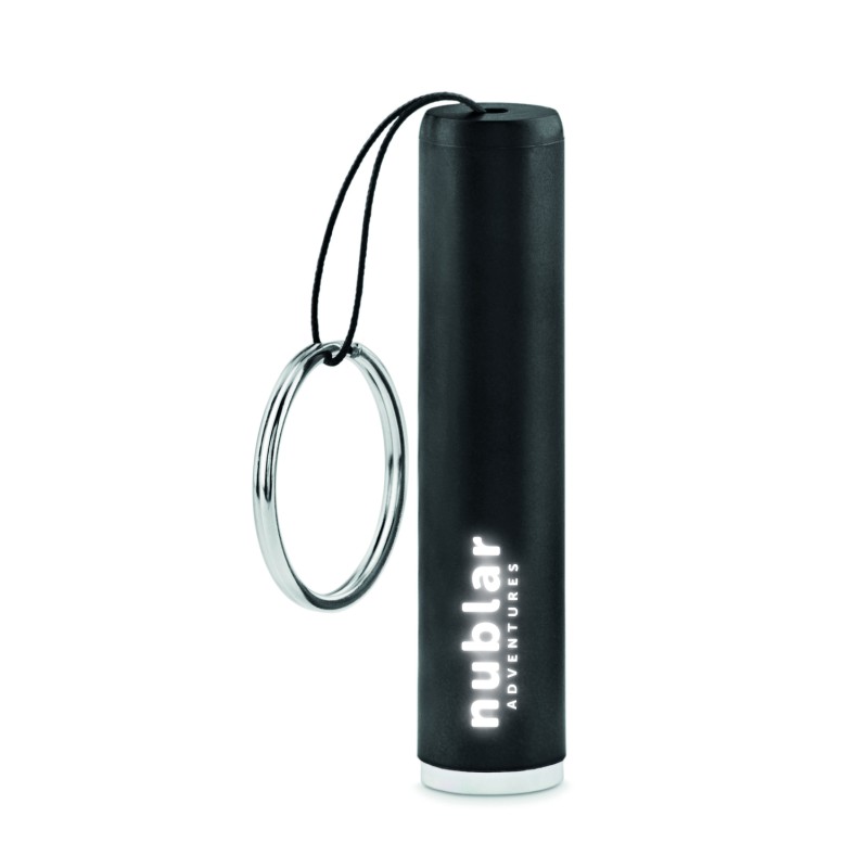 Linterna LED con llavero y logo iluminado Sanlight