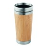 Vaso de doble pared con tapa de bambú Rodeodrive+ 400 ml