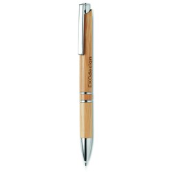 Bolígrafo de bambú con pulsador Bern Bamboo