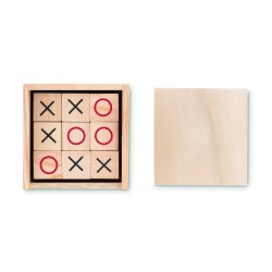 Juego de tres en raya de madera Tic Tac Toe