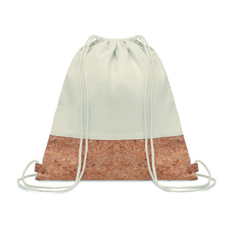 Mochila de cuerdas de algodón con corcho Illa