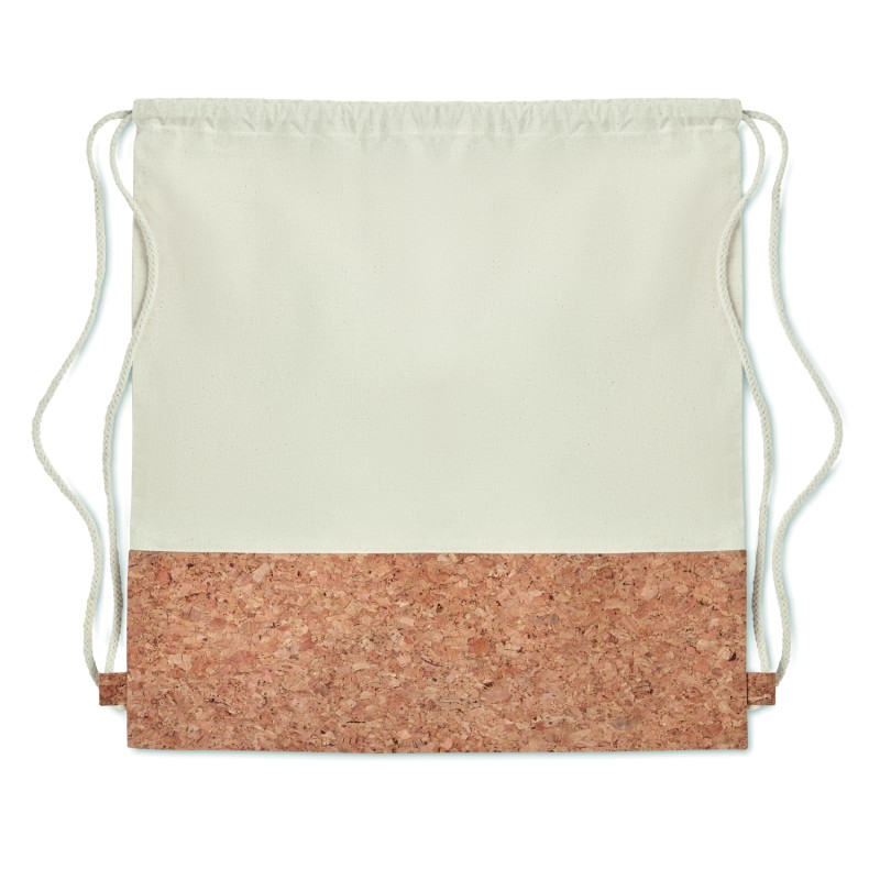 Mochila de cuerdas de algodón con corcho Illa