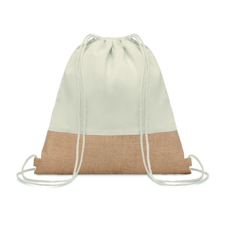 Mochila de cuerdas de algodón y yute India