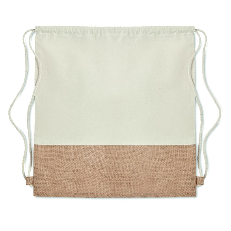 Mochila de cuerdas de algodón y yute India