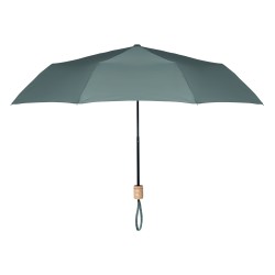 Paraguas plegable RPET con mango de madera Tralee