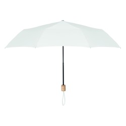 Paraguas plegable RPET con mango de madera Tralee