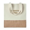 Bolsa de algodón con base de yute India Tote