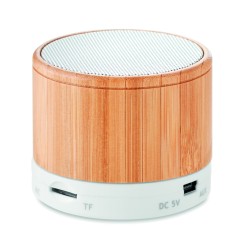 Altavoz inalámbrico de bambú Round Bamboo