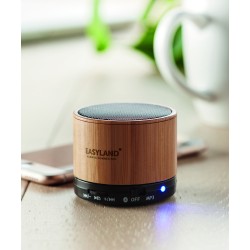 Altavoz inalámbrico de bambú Round Bamboo